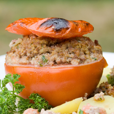 Stuffed Tomato with Minced Beef