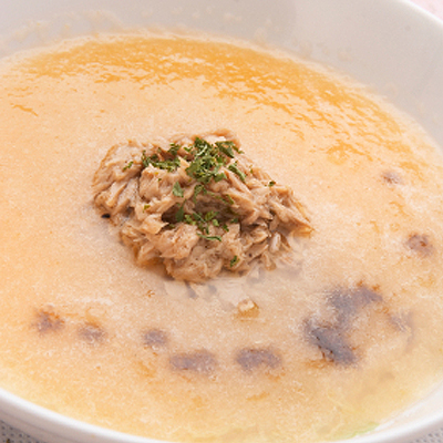 Rice Cereal with Mashed Potatos & Tuna